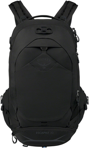 black osprey backpack Escapist 30 - Black, Small/Medium Backpack Category_Fanny Packs Fishing – American Gear it balances practicality with Color:smooth leather/Silver/Black