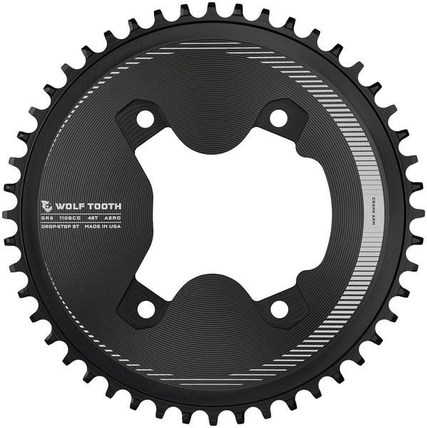 Wolf Tooth Aero 110 Asymmetric BCD Chainring - 46t, 110 Asymmetric