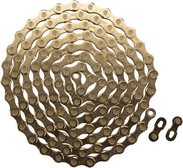 キジマール KMC X12 Chain - 12-Speed, 126 Links, Gold Chains 766759712303