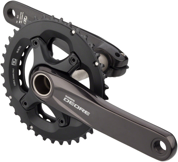 Shimano FC-M6000-2 Crankset - 170mm, 10-Speed, 38/28t, 96/64 BCD,  Hollowtech II Spindle Interface, Black