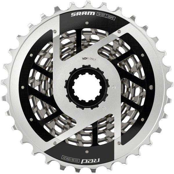 SRAM RED XG-1290 Cassette - 12-Speed, 10-33t, For XDR Driver Body 