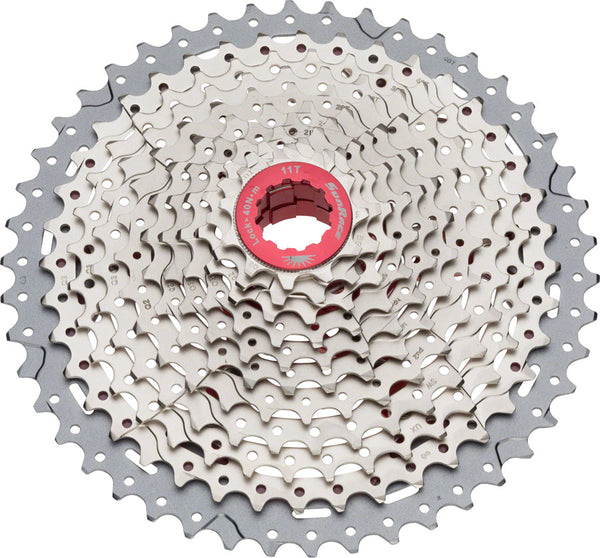 SunRace MX8 Cassette - 11 Speed, 11-46t, Silver Cassettes Cassette
