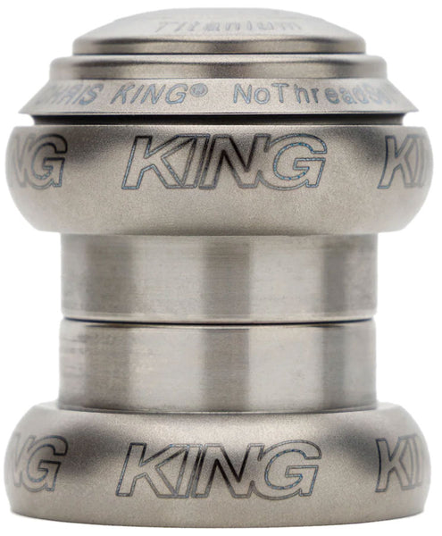 パーツ CHRIS KING nothreadset 1 1/8 inch Silver Chris King NoThreadSet Headset Sotto Voce (1-1/8 - 1-1/2