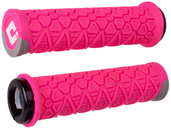 ODI Vanquish Grips - Pink/Gray, Lock-On Grip 711484196706 Color