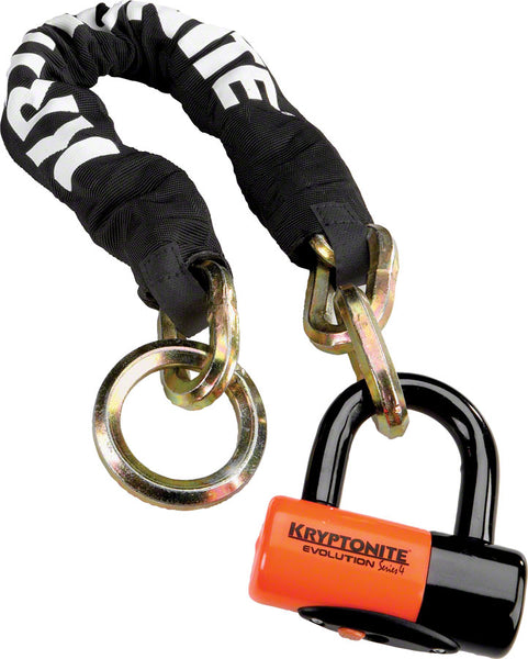 Kryptonite New York Cinch Ring Chain 1275 and Evolution Disc Lock