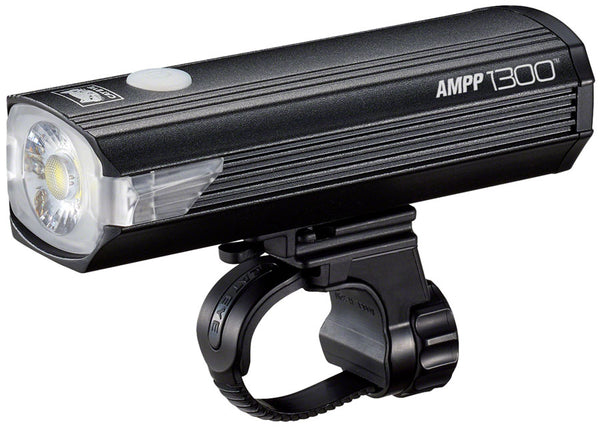 Cateye AMPP1300 Headlight - Black Headlight, Rechargeable