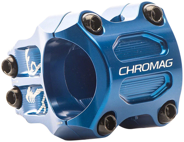 パーツ CHROMAG RIZA 35mm 32mm Chromag Riza Stem - 32mm, 35mm Clamp, +/-0, Blue Stems