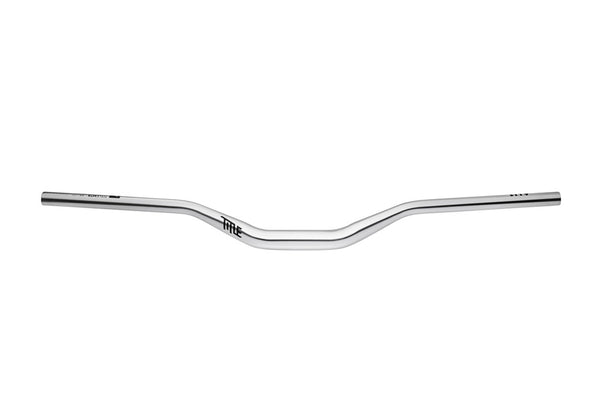 TITLE MTB AH1 31.8㎜ Chrome 38mm rise Title MTB AH1 Bars 31.8 Clamp - 50mm Rise Chrome Flat/Riser