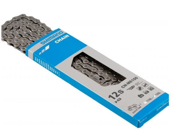 [新品]SHIMANO M6100 12速 チェーン 126リンク 正規品 Shimano Deore CN-M6100 Chain - 12-Speed, 126 Links, Silver