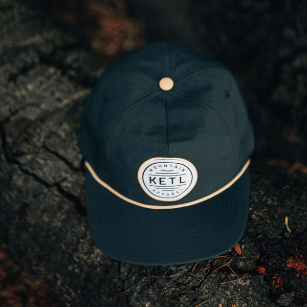 Atlas High Crown Hat Navy Blue