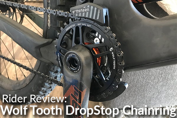 パーツ WOLF TOOTH Drop-Stop Chainring 38 Wolf Tooth Components Drop-Stop Chainring: Rider Review