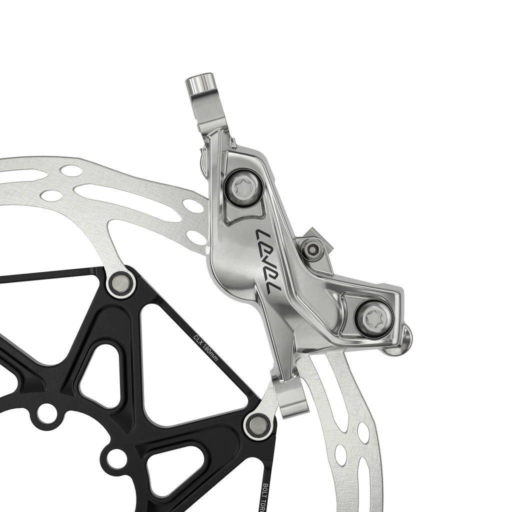 SRAM Level Ultimate Stealth Disc Brake Caliper Assembly - Front/Rear, Post Mount, 4-Piston, Silver, C1 MPN: 11.5018.056.018 UPC: 710845891373 Disc Brake Calipers Level Stealth Series Disc Brake Calipers