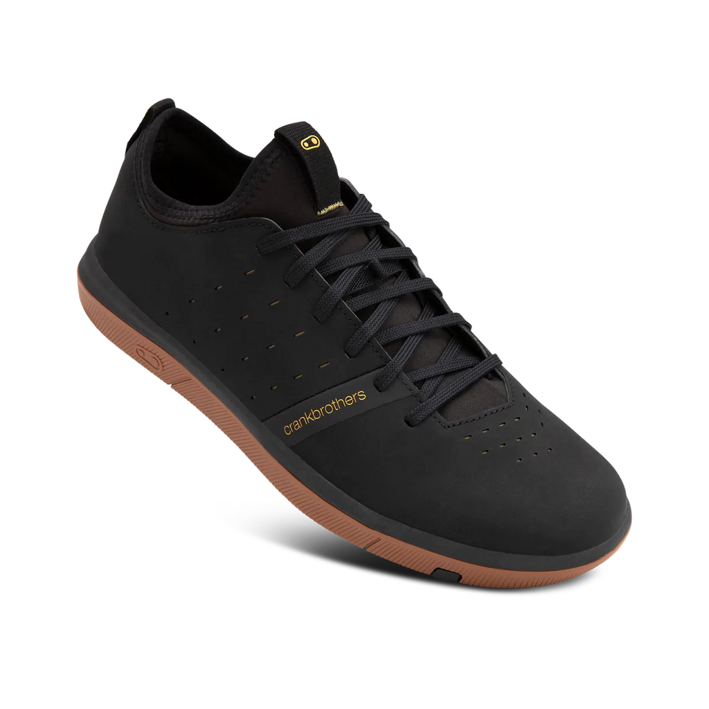 Crank Brothers Stamp Street Fabio Men's Flat Shoe - Black/Gum Flat Shoe Stamp Street Fabio Shoe