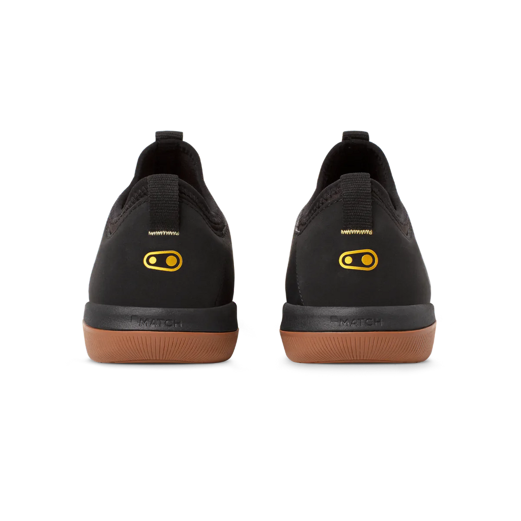 Crank Brothers Stamp Street Fabio Men's Flat Shoe - Black/Gum - Flat Shoe - Stamp Street Fabio Shoe
