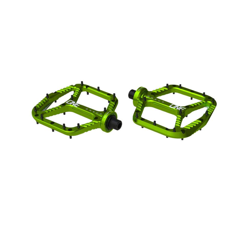 OneUp Components Aluminum Platform Pedals, Green MPN: 1C0380GRN Pedals Aluminum Platform Pedals