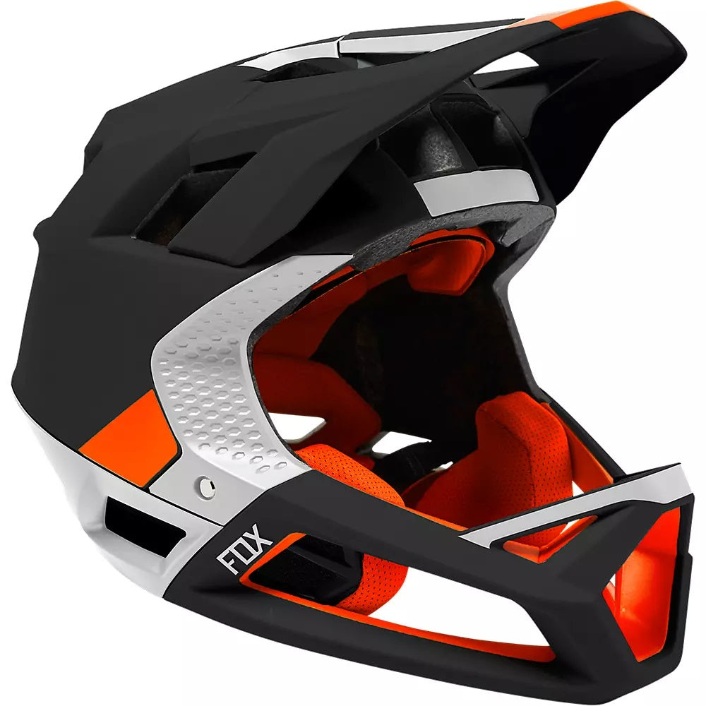 Fox Racing Proframe Blocked Full-Face Helmet - Black/Red/White, X-Large MPN: 29366-001XL UPC: 191972616471 Helmets Proframe Full-Face Helmet