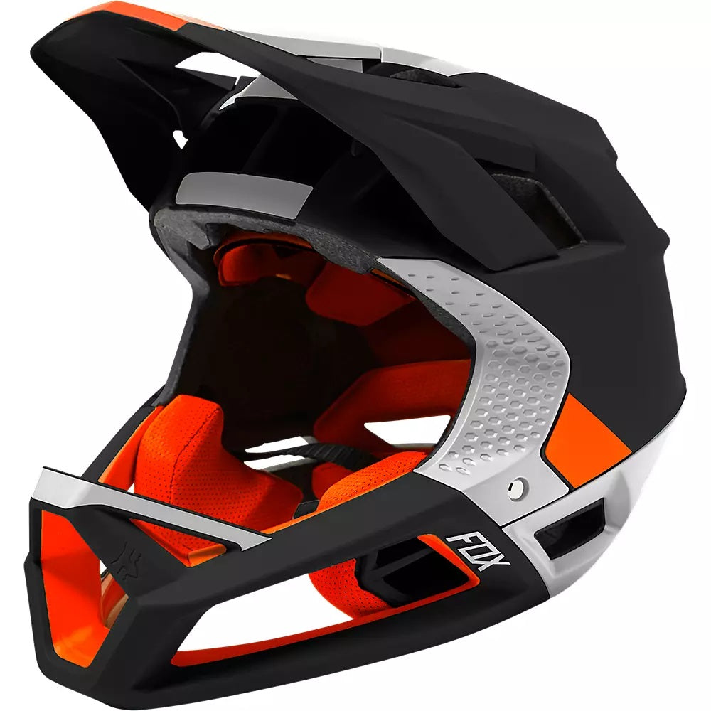 fox mtb helm proframe Fox Racing Proframe Blocked Full-Face Helmet - Black/Red/White, Medium