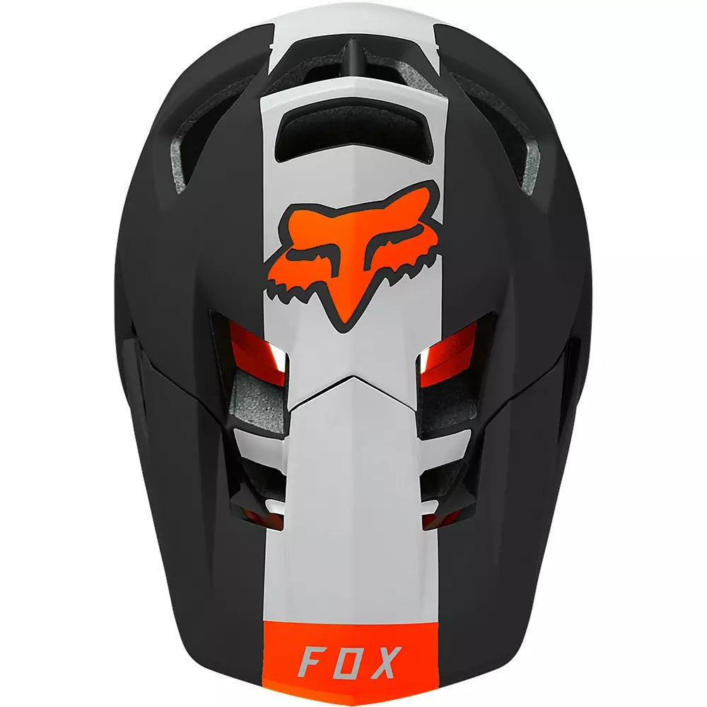 Fox Racing Proframe Blocked Full-Face Helmet Black/Red/White, Medium