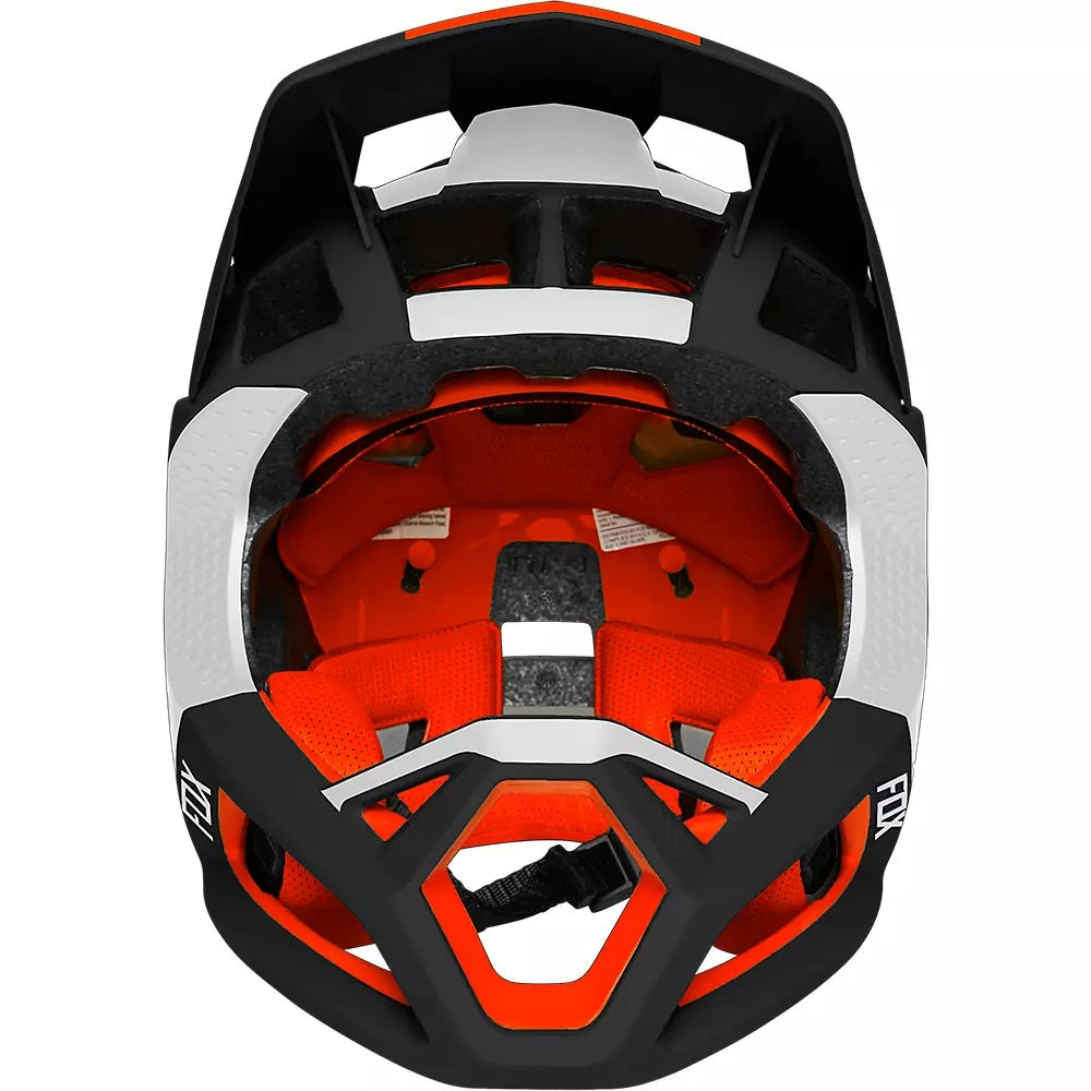 Fox Racing Proframe Blocked Full Face Helmet Black Red White Medium