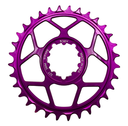 5Dev T-Type Aluminum Chainring, Purple, Sram 8 Bolt, 32 Tooth, 3mm Offset MPN: CRA-T8-32-09 UPC: 850058721224 Direct Mount Chainrings Aluminum 8 Bolt Chainring