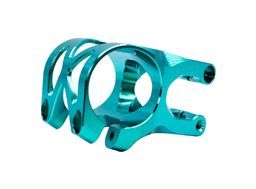 5DEV 2 Bolt Titanium Stem, 35mm Clamp, Teal Stems 2 Bolt Titanium Stem