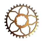 5Dev Ultra Light Titanium Chainring, Bronze, 3 Bolt, 3mm Offset Direct Mount Chainrings Ultra Light Titanium Chainring
