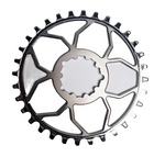 5Dev Ultra Light Titanium Chainring, Raw, 3 Bolt, 3mm Offset Direct Mount Chainrings Ultra Light Titanium Chainring