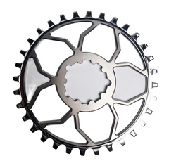 5Dev Ultra Light Titanium Chainring, Raw, 3 Bolt, 3mm Offset Direct Mount Chainrings Ultra Light Titanium Chainring