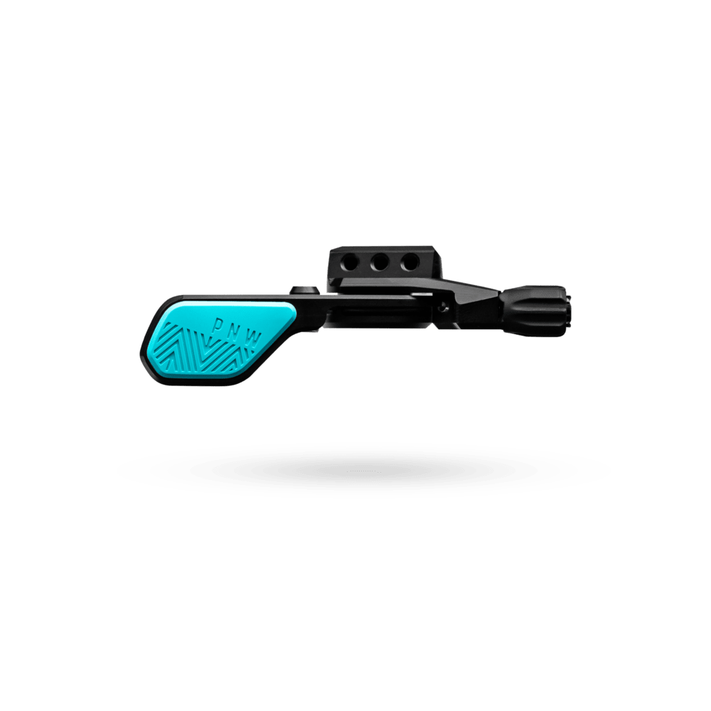 PNW Loam Lever V2 Dropper Post Lever, 22.2 Clamp, Black/Teal MPN: DL-LM2-BLK-TEL-STD UPC: 810035872363 Dropper Seatpost Remote Loam V2 Dropper Remote