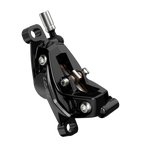 SRAM Level Silver Stealth Disc Brake Caliper Assembly - Front/Rear, Post Mount, 4-Piston, Black, C1 - Disc Brake Calipers - Level Stealth Series Disc Brake Calipers