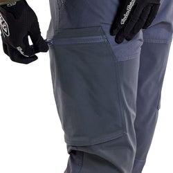 Troy Lee Designs Ruckus Cargo Pant   Mono Steel Blue, 30 - Cycling Pants - Ruckus Cargo Pants