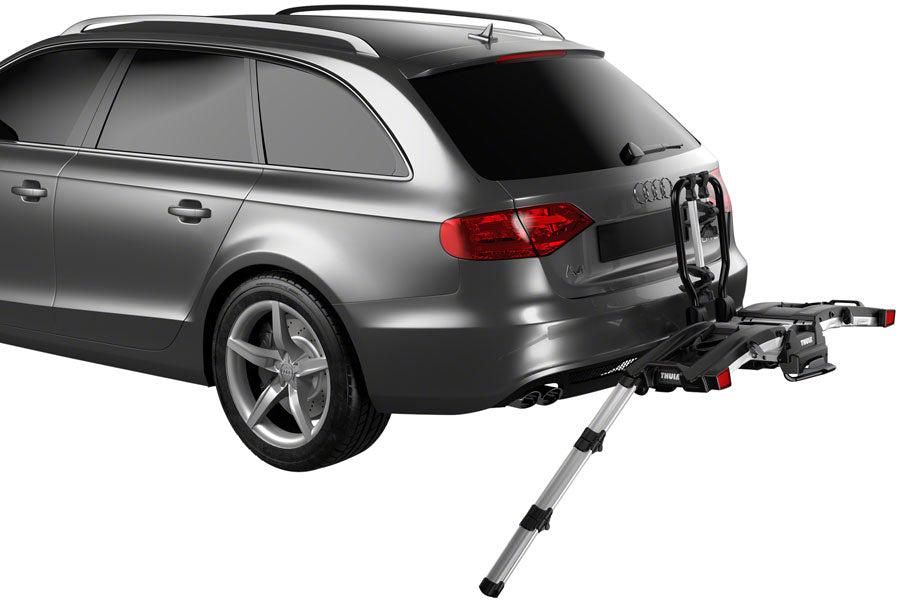 Thule EasyFold XT Hitch Bike Rack - 2-Bike, 1-1/4", 2" Receiver, Black - Hitch Bike Rack - EasyFold XT Hitch Bike Rack