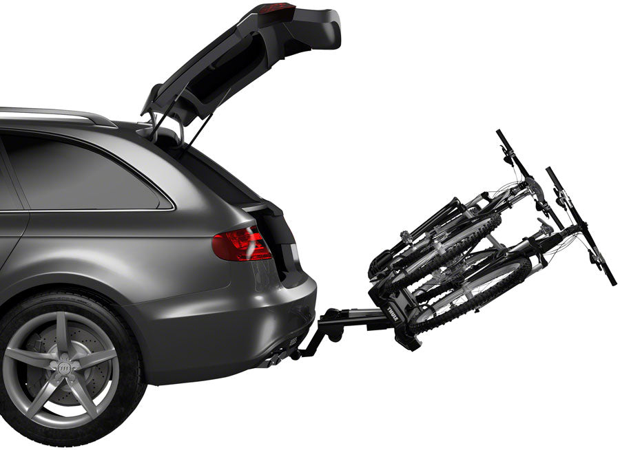 Thule EasyFold XT Hitch Bike Rack - 2-Bike, 1-1/4", 2" Receiver, Black MPN: 903202 UPC: 091021183919 Hitch Bike Rack EasyFold XT Hitch Bike Rack