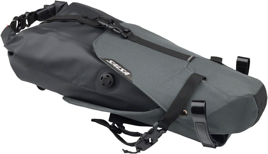 Salsa EXP Series Saguaro Seat Bag - Large, Gray Seat Bag