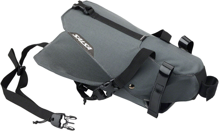 Salsa EXP Series Saguaro Seat Bag - Medium, Gray - Seat Bag - EXP Series Saguaro Seat Bag