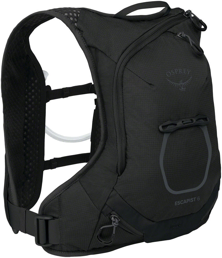 Osprey Escapist Velocity 6 Hydration Pack - Black, Small/Medium MPN: 10006458 UPC: 843820195637 Hydration Packs Escapist Velocity Hydration Pack
