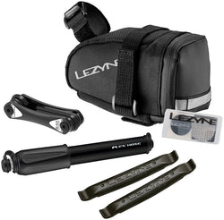 Lezyne M-Caddy Seat Bag Sport Kid with Sport Drive HP Hand Pump, Rap6 Tool, SmartKit, and Composite Matrix Tire Levers: MPN: 1-SB-CADLD-V2M04 Seat Bag M-Caddy Seat Bag