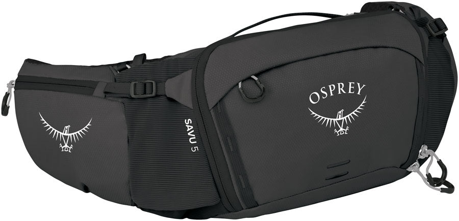 Osprey Savu 5 Lumbar Pack - Raven Black - Lumbar/Fanny Pack - Savu 5 Lumbar Pack