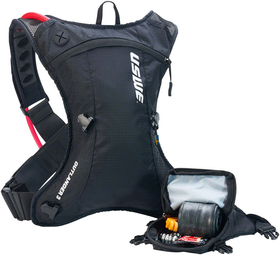 USWE Outlander 3 Hydration Pack - Carbon Black MPN: 411V-2031001 Hydration Packs Outlander 3 Hydration Pack