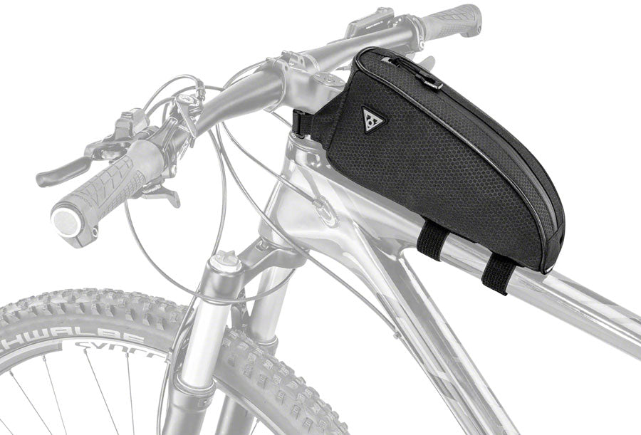 Topeak TopLoader Top Tube Bag - Strap-On, Black - Top Tube/ Stem Bag - TopLoader Top Tube Bag