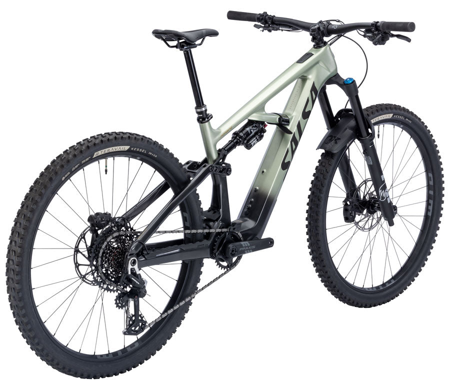 Salsa Moraine C Eagle 90 Transmission Ebike - 29", Carbon, Coffee Black / Sage, Large MPN: 06-003389 UPC: 657993354247 E-Mountain Bike Moraine C Eagle 90 Transmission Ebike - Coffee Black/Sage