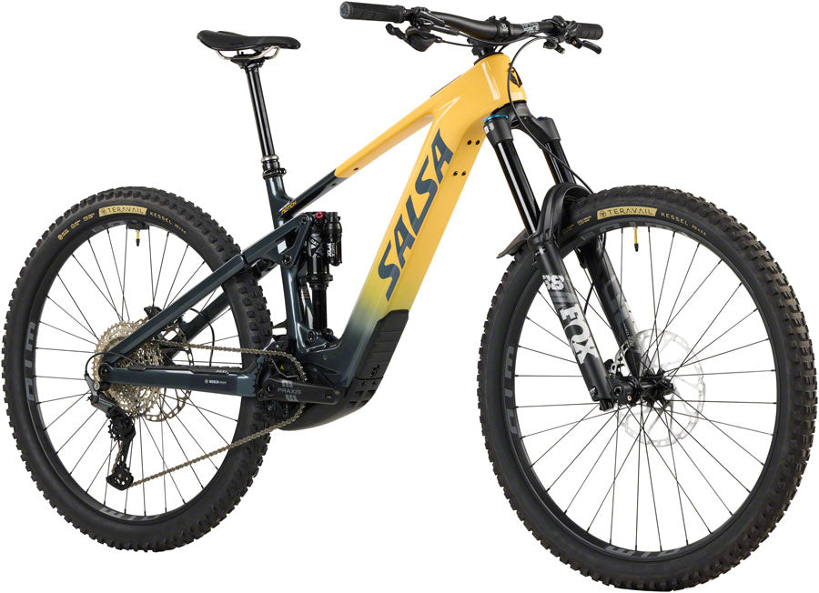 Salsa Notch C Deore 12 Ebike - 29", Carbon, Slate / Apricot, X-Large - E-Mountain Bike - Notch C Deore 12 Bike - Slate/Apricot