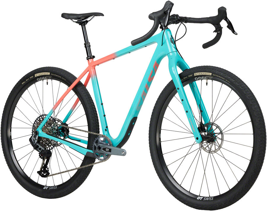 Salsa Cutthroat C Rival GX AXS Transmission Bike - 29", Carbon, Teal Fade, 54cm - All-Road Bike - Cutthroat C Rival GX AXS Transmission Bike - Teal Fade