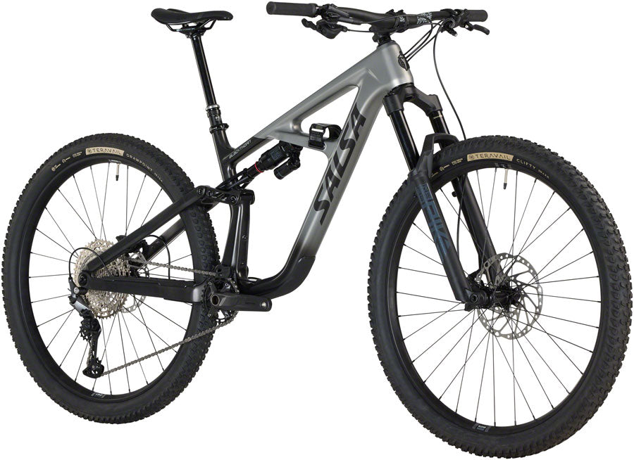 Salsa Blackthorn 125 C Deore 12 Bike - 29", Carbon, Coffee Black /Smoke, Medium - Mountain Bike - Blackthorn 125 C Deore 12 Bike - Coffee Black/Smoke