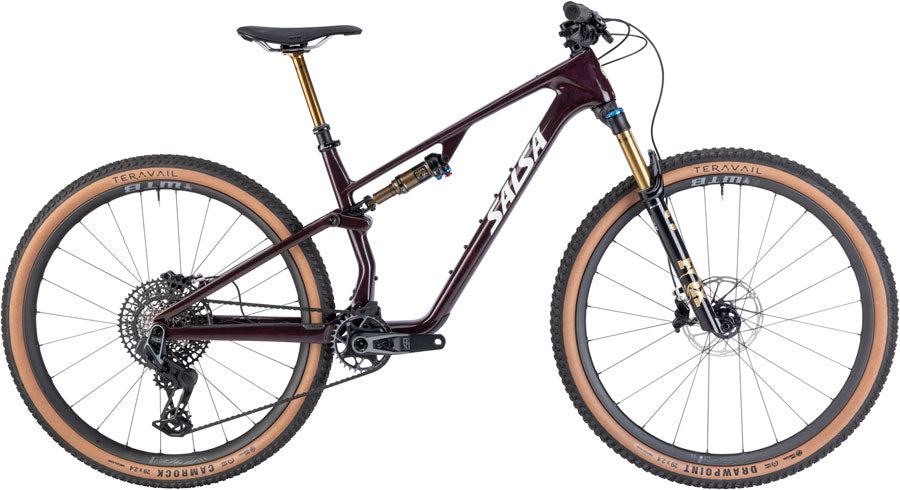 Salsa Spearfish C DLX X0 AXS Transmission Bike - 29", Carbon, Deep Orchid Carbon, Small MPN: 06-004660 UPC: 657993497852 Mountain Bike Spearfish C DLX X0 Transmission Bike - Deep Orchid Carbon