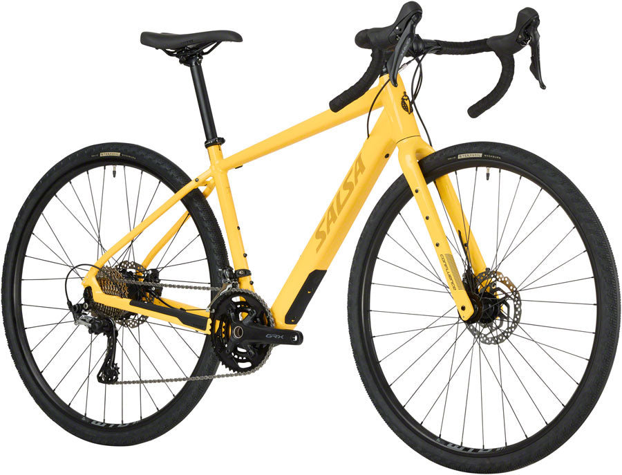 Salsa Confluence Drop Bar GRX 600 2x Ebike - 700c, Aluminum, Yellow, 53cm - Ebike - Confluence GRX 600 Drop Bar Ebike - Yellow