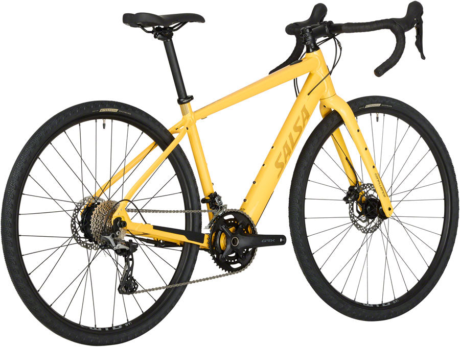 Salsa Confluence Drop Bar GRX 600 2x Ebike - 700c, Aluminum, Yellow, 55cm - Ebike - Confluence GRX 600 Drop Bar Ebike - Yellow