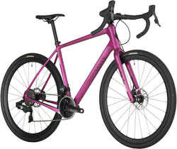 Salsa Warbird C Force AXS Bike - 700c, Carbon, Berry, 59cm - Gravel Bike - Warbird C Force eTap AXS Wide Bike - Berry