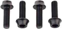 Wolf Tooth Water Bottle Cage Bolts - Set/4, Aluminum, Black MPN: 4WBBOLTBLK UPC: 812719024464 Water Bottle Cage Hardware Bottle Cage Bolts