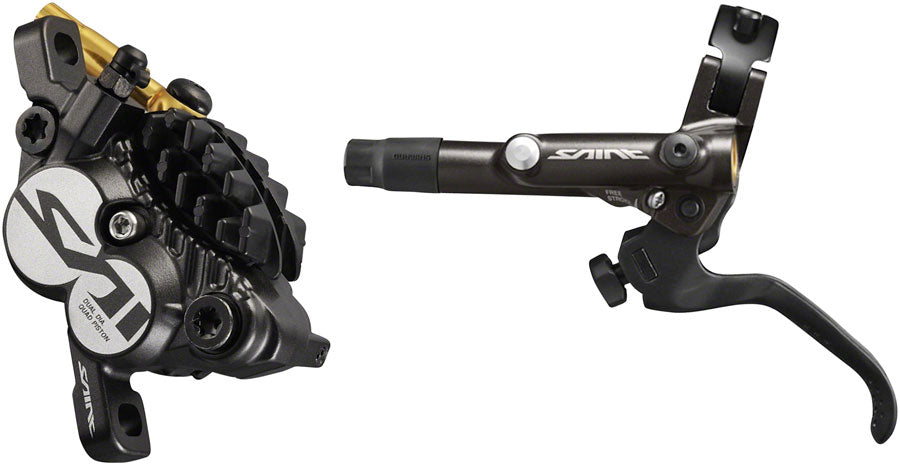 Shimano Saint BL-M820-B/BR-M820 Disc Brake and Lever - Front, Hydraulic, Post Mount, Finned Metal Pads, Black